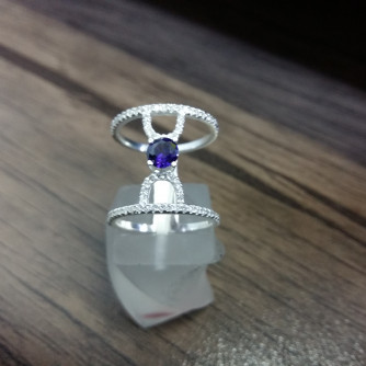 արծաթյա կանացի Մատանի - 3.6 գր - ԿՈԴ 204-249 arcatya kanaci Matani - 3.6 gr 