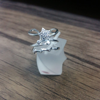 արծաթյա կանացի Մատանի - 3.6 գր - ԿՈԴ 204-282 arcatya kanaci Matani - 3.6 gr 