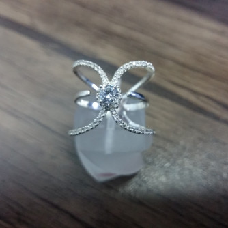 արծաթյա կանացի Մատանի - 3.8 գր - ԿՈԴ 204-237 arcatya kanaci Matani - 3.8 gr 