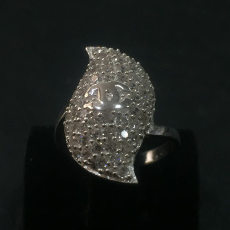 արծաթյա կանացի Մատանի - 3.8 գր - ԿՈԴ 203-917 arcatya kanaci Matani - 3.8 gr 