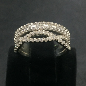 արծաթյա կանացի Մատանի - 4.2 գր - ԿՈԴ 203-936 arcatya kanaci Matani - 4.2 gr 