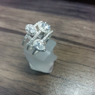 արծաթյա կանացի Մատանի - 4.3 գր - ԿՈԴ 204-278 arcatya kanaci Matani - 4.3 gr 