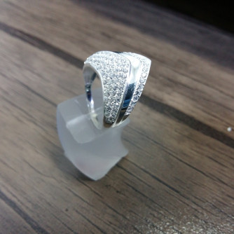 արծաթյա կանացի Մատանի - 4.4 գր - ԿՈԴ 204-298 arcatya kanaci Matani - 4.4 gr 