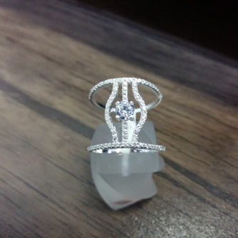 արծաթյա կանացի Մատանի - 4.5 գր - ԿՈԴ 204-264 arcatya kanaci Matani - 4.5 gr 