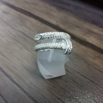 արծաթյա կանացի Մատանի - 4.6 գր - ԿՈԴ 204-267 arcatya kanaci Matani - 4.6 gr 