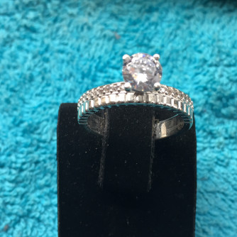 արծաթյա կանացի Մատանի - 4.8 գր - ԿՈԴ 203-754 arcatya kanaci Matani - 4.8 gr 