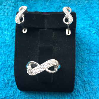 արծաթյա կանացի կոմպլեկտ հավաքածու - 5.6 գր - ԿՈԴ 203-764 arcatya kanaci komplekt havaqacu - 5.6 gr 