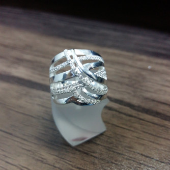 արծաթյա կանացի Մատանի - 6.4 գր - ԿՈԴ 204-281 arcatya kanaci Matani - 6.4 gr 