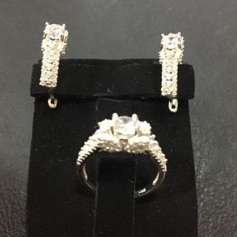 արծաթյա կանացի կոմպլեկտ հավաքածու - 7.3 գր - ԿՈԴ 203-882 arcatya kanaci komplekt havaqacu - 7.3 gr 