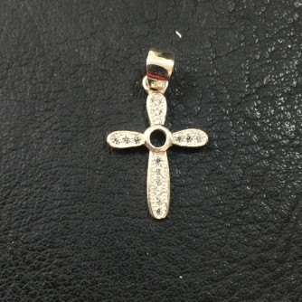 արծաթյա կանացի խաչ - 0.7 գր - ԿՈԴ 203-339 arcatya kanaci xach - 0.7 gr 