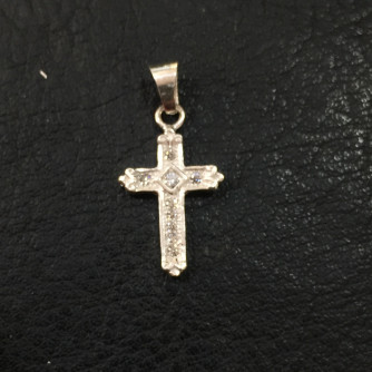 արծաթյա կանացի խաչ - 0.9 գր - ԿՈԴ 203-342 arcatya kanaci xach - 0.9 gr 