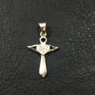 արծաթյա կանացի խաչ - 1 գր - ԿՈԴ 203-341 arcatya kanaci xach - 1 gr 