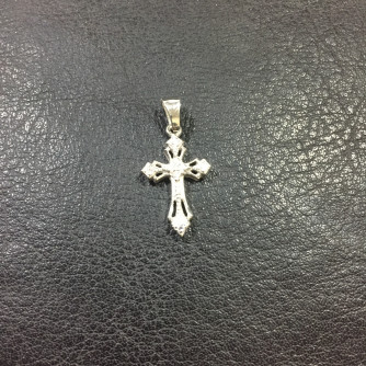 արծաթյա կանացի խաչ - 1.1 գր - ԿՈԴ 203-547 arcatya kanaci xach - 1.1 gr 