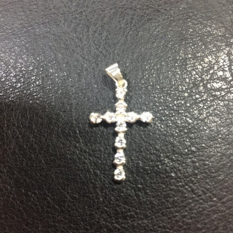 արծաթյա կանացի խաչ - 1.2 գր - ԿՈԴ 203-545 arcatya kanaci xach - 1.2 gr 