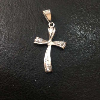 արծաթյա կանացի խաչ - 1.7 գր - ԿՈԴ 203-354 arcatya kanaci xach - 1.7 gr 