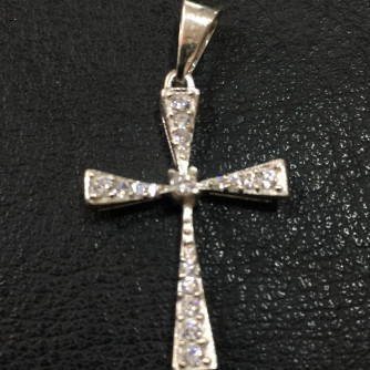 արծաթյա կանացի խաչ - 1.9 գր - ԿՈԴ 203-798 arcatya kanaci xach - 1.9 gr 