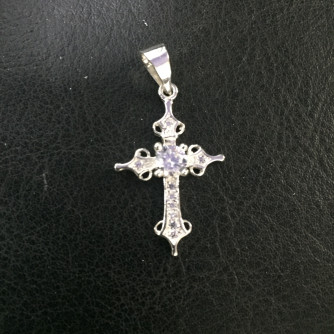 արծաթյա կանացի խաչ - 2 գր - ԿՈԴ 203-555 arcatya kanaci xach - 2 gr 