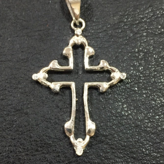 արծաթյա տղամարդու խաչ - 2.1 գր - ԿՈԴ 203-804 arcatya txamardu xach - 2.1 gr 