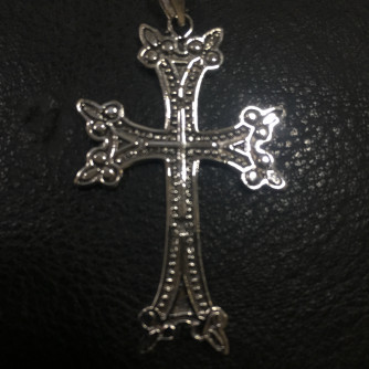 արծաթյա տղամարդու խաչ - 4.8 գր - ԿՈԴ 203-928 arcatya txamardu xach - 4.8 gr 