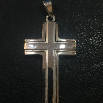 արծաթյա տղամարդու խաչ - 7 գր - ԿՈԴ 203-797 arcatya txamardu xach - 7 gr 